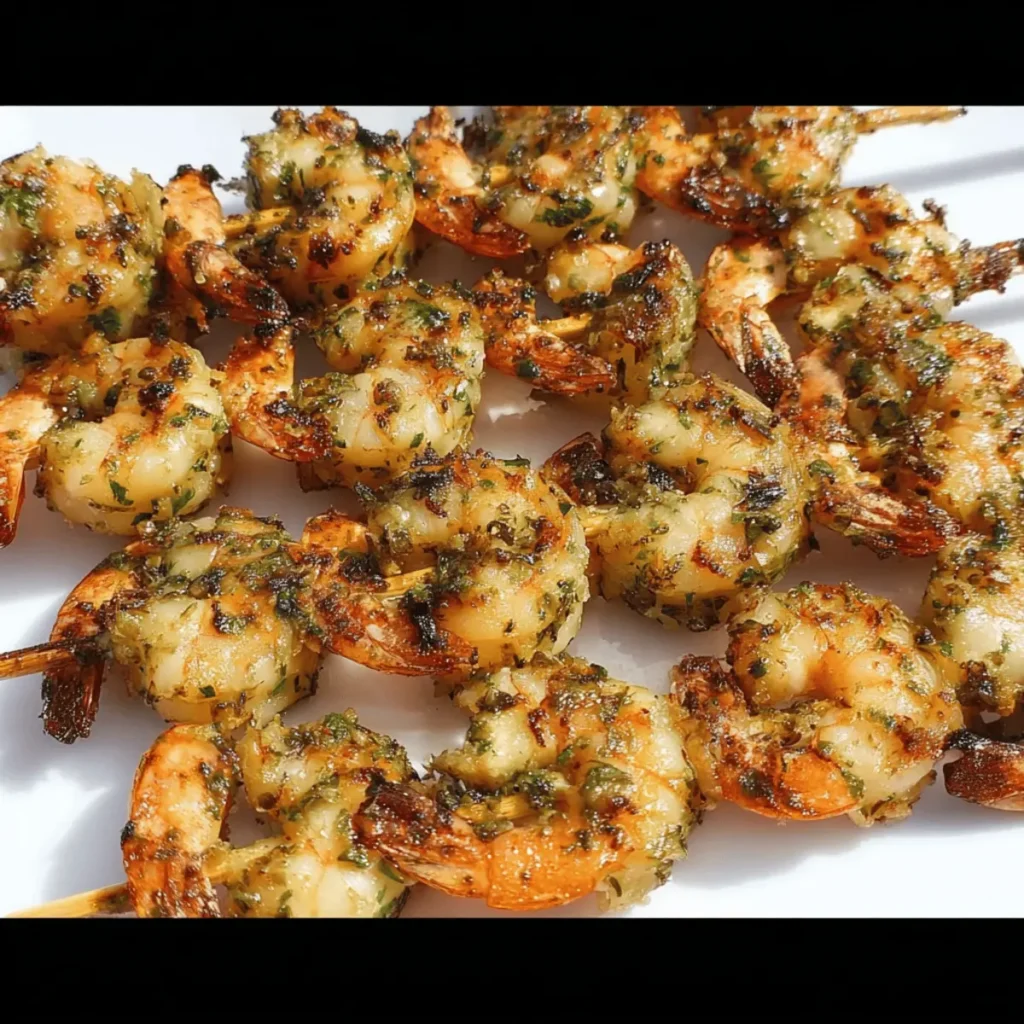 Coconut Lime Shrimp Skewers