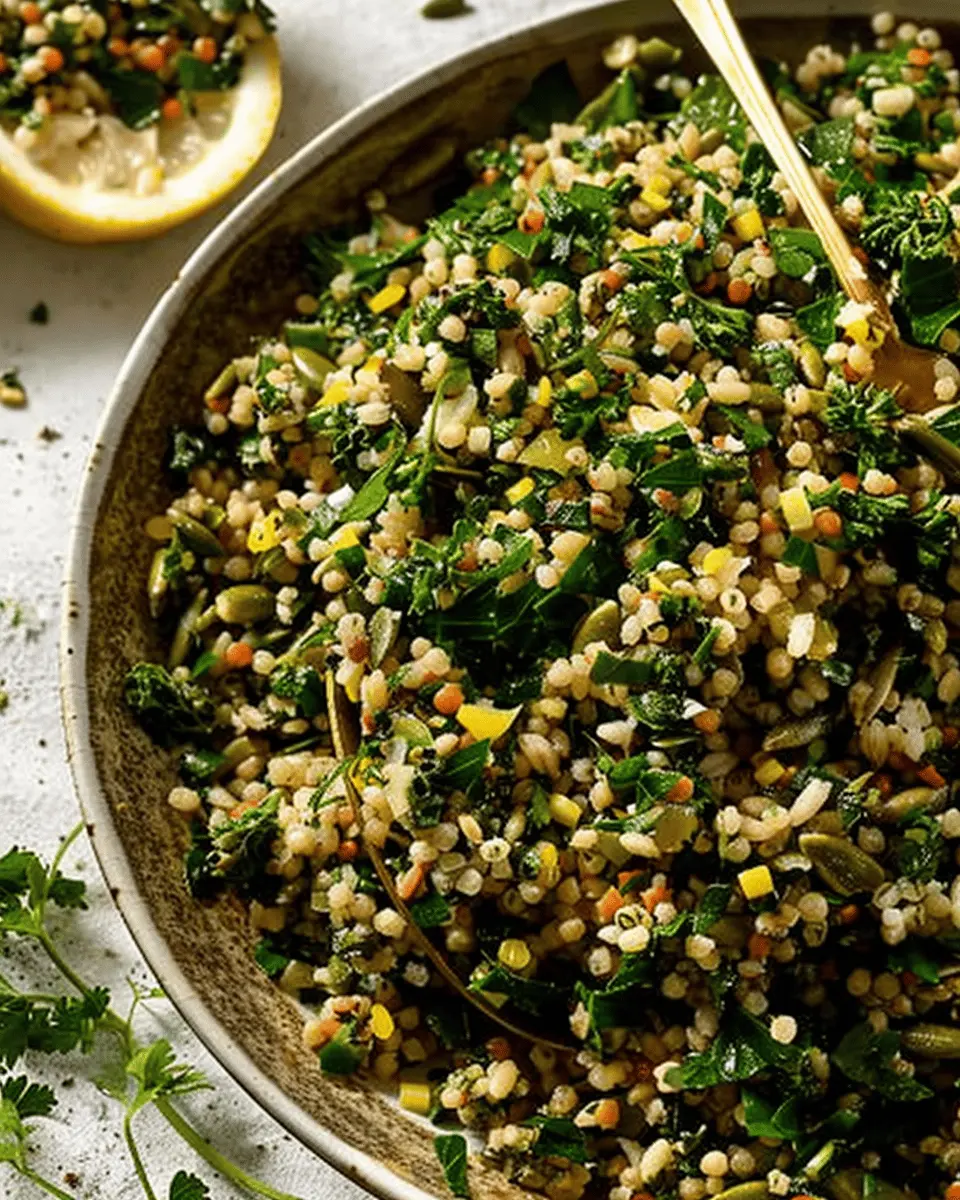 bulgur salad with lemon and herbs: a refreshing twist for you