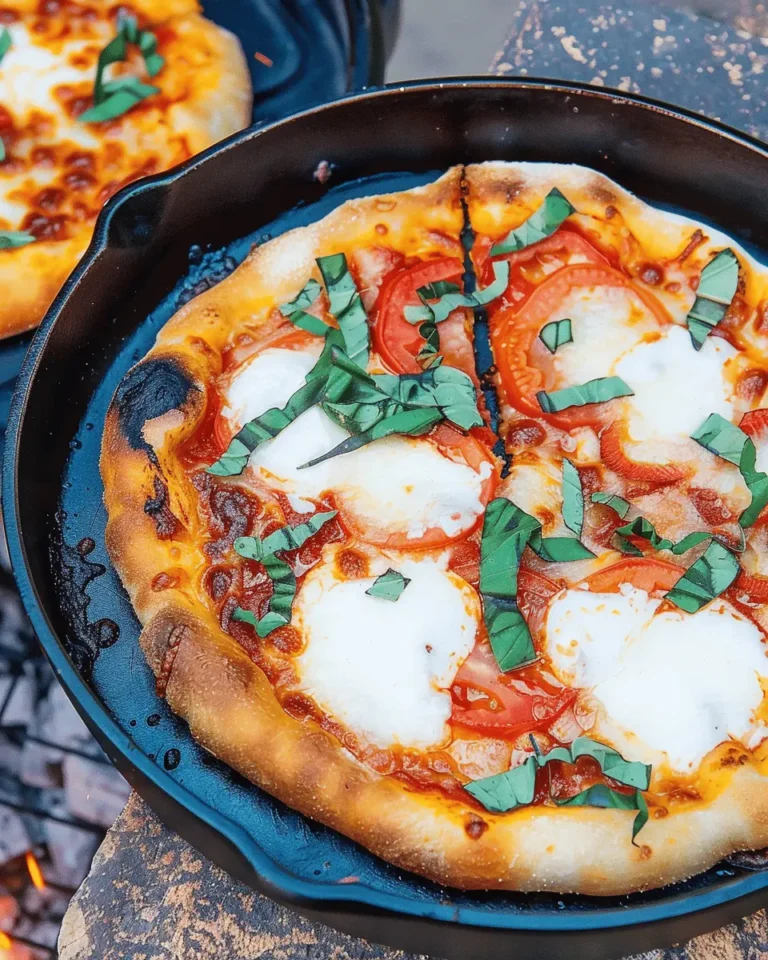 Campfire Pizza Camping Meal