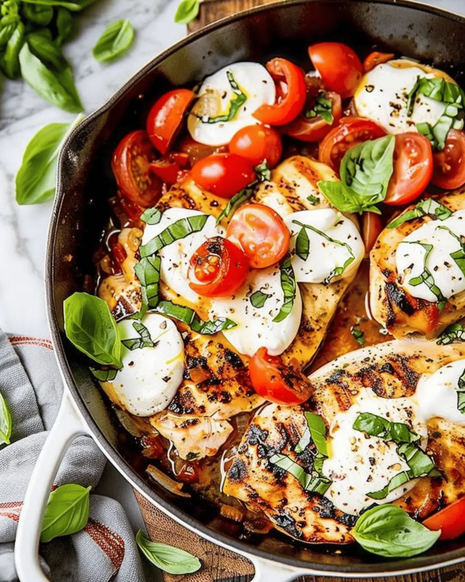 Caprese Chicken Skillet: Easy and Flavorful Dinner Delight