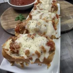 Cheesy Chicken Garlic Bread Sandwich