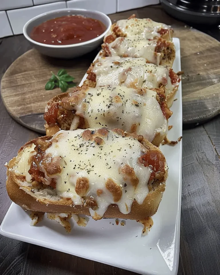 Cheesy Chicken Garlic Bread Sandwich