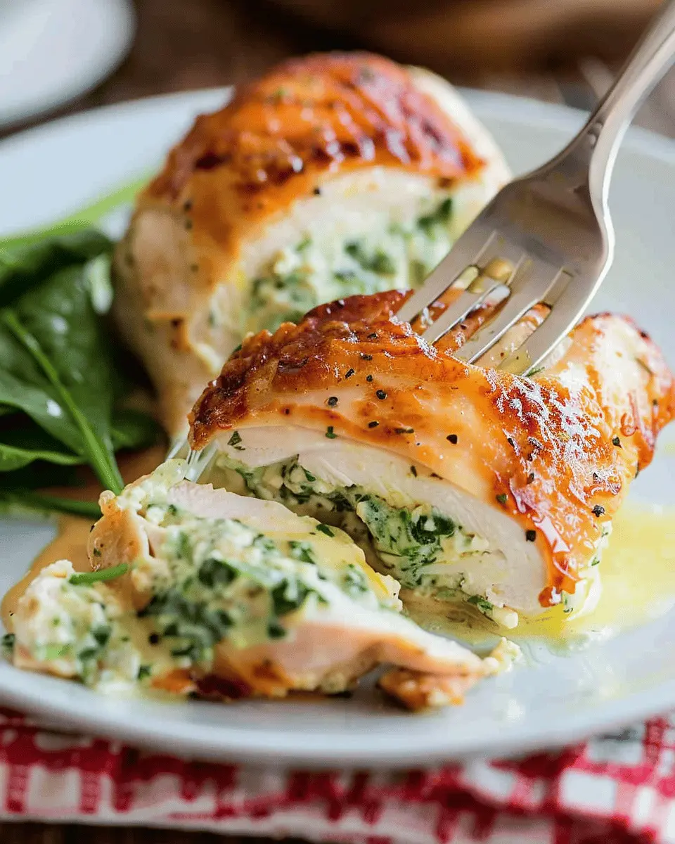 Cheesy Spinach Stuffed Chicken: Easy and Indulgent Recipe to Try