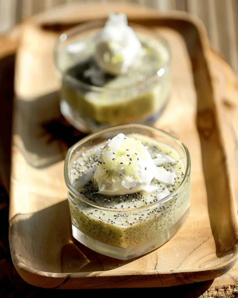 Chia Pudding Bars with Zesty Coconut Lime