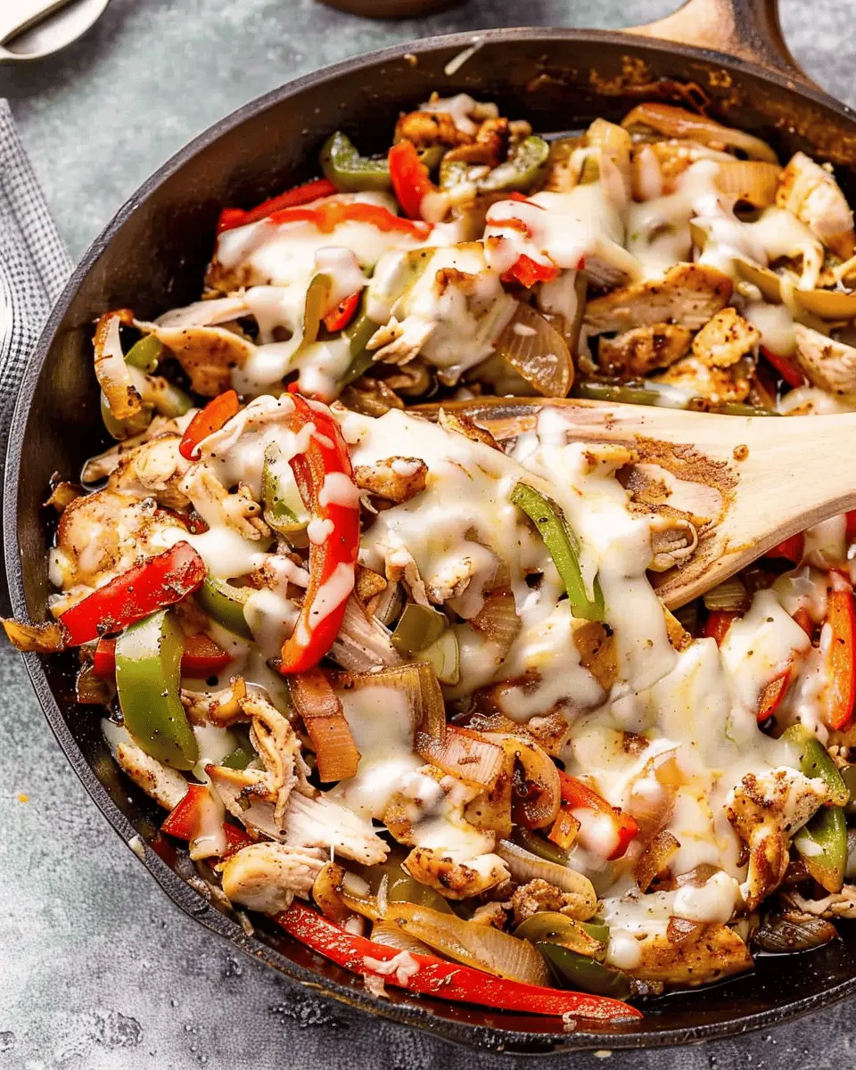 Chicken Cheesesteak Skillet: Easy Twist with Turkey Bacon and Chicken Ham