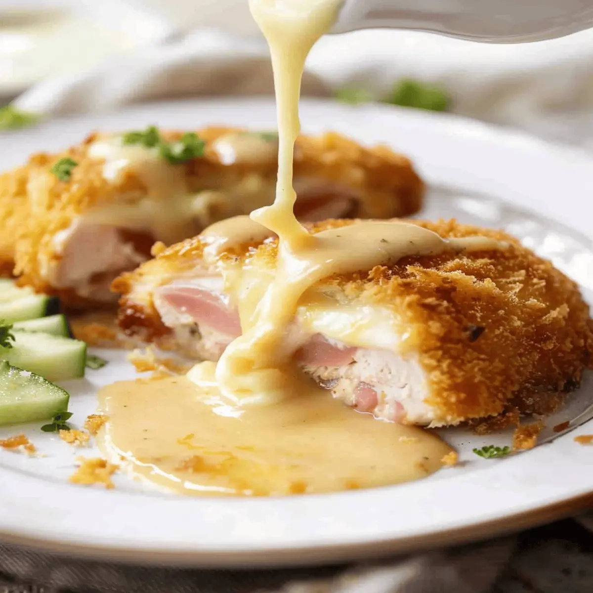 Chicken Cordon Bleu: Delightfully Crispy with a Creamy Twist