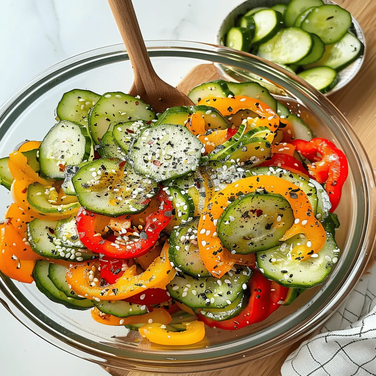 Cucumber and Sweet Pepper Salad: The Freshest Summer Delight