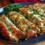 Garlic Parmesan Chicken Meatloaf