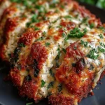 Garlic Parmesan Chicken Meatloaf