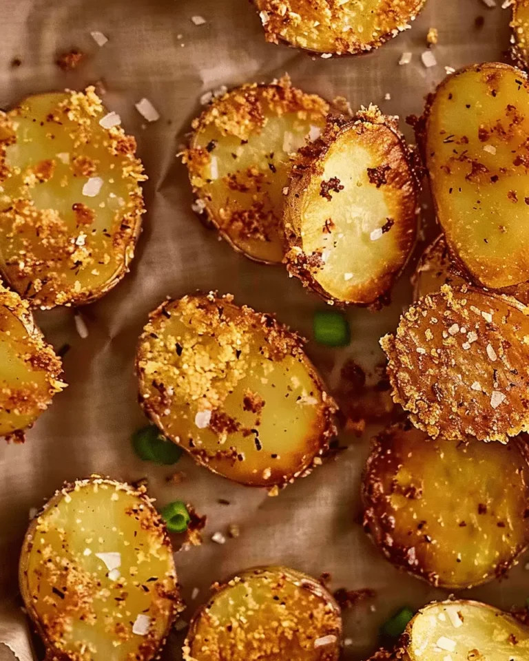 Garlic Parmesan Crusted Potatoes