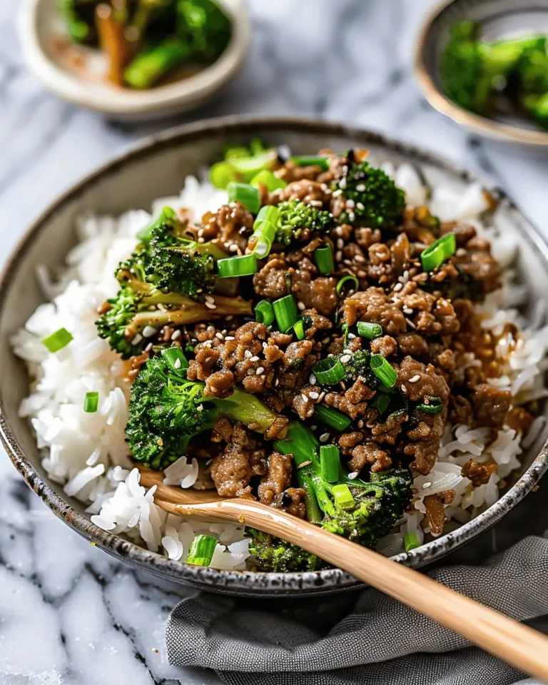 Honey Garlic Ground Beef and Broccoli Stir-Fry