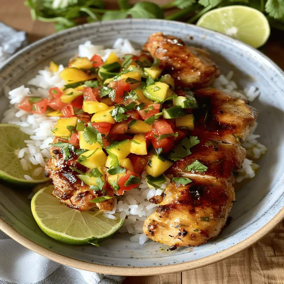 Honey Lime Chicken with Mango Salsa: A Juicy Tropical Delight