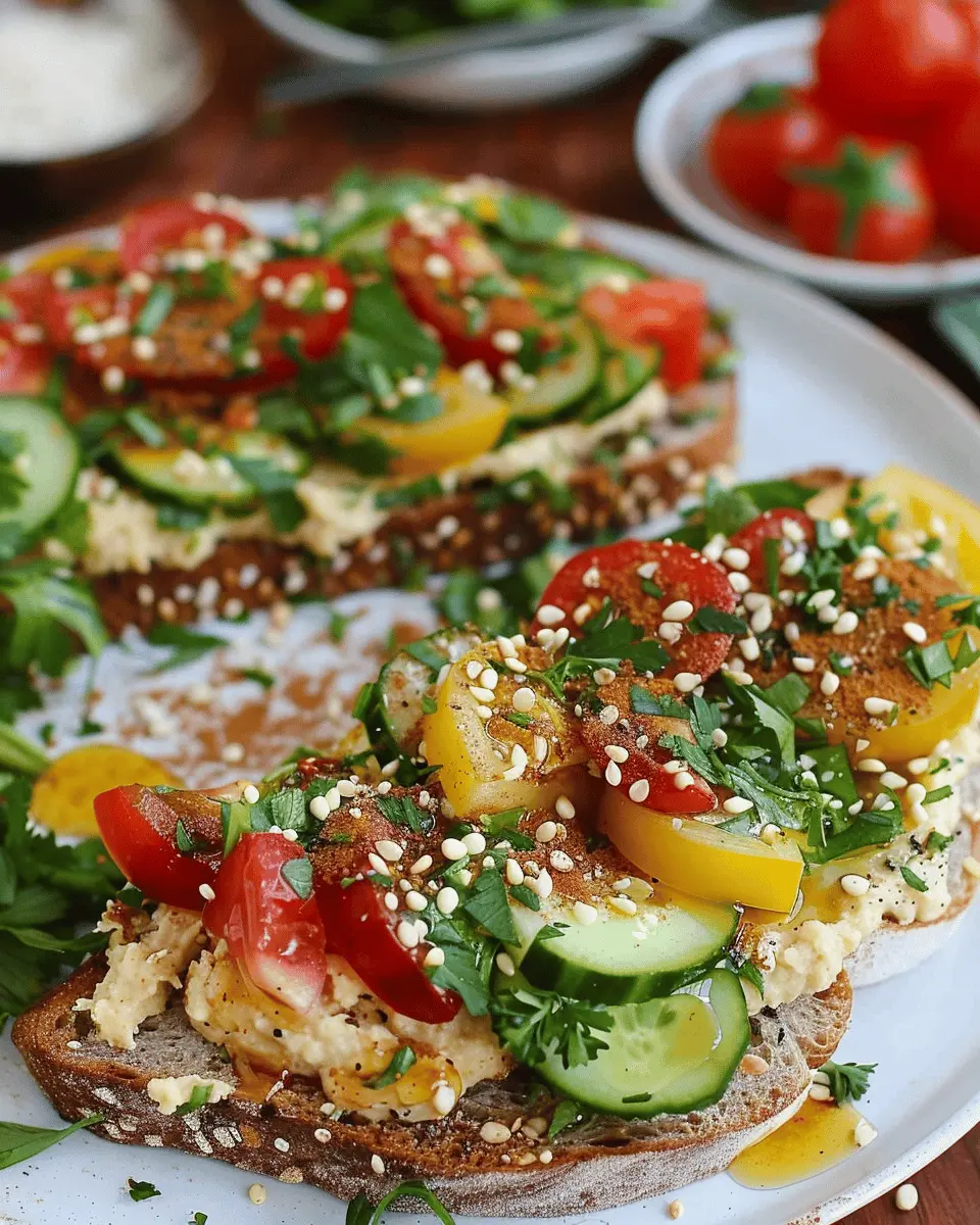 Hummus Toast with Zaatar: Easy, Delicious, and Healthy Twist