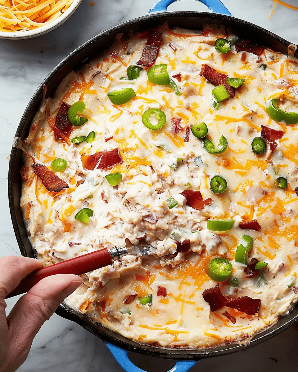 Jalapeno Popper Dip: Indulge in Turkey Bacon and Chicken Ham Goodness