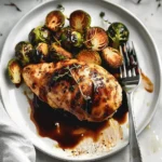 Juicy Balsamic Chicken with Brussels Sprouts