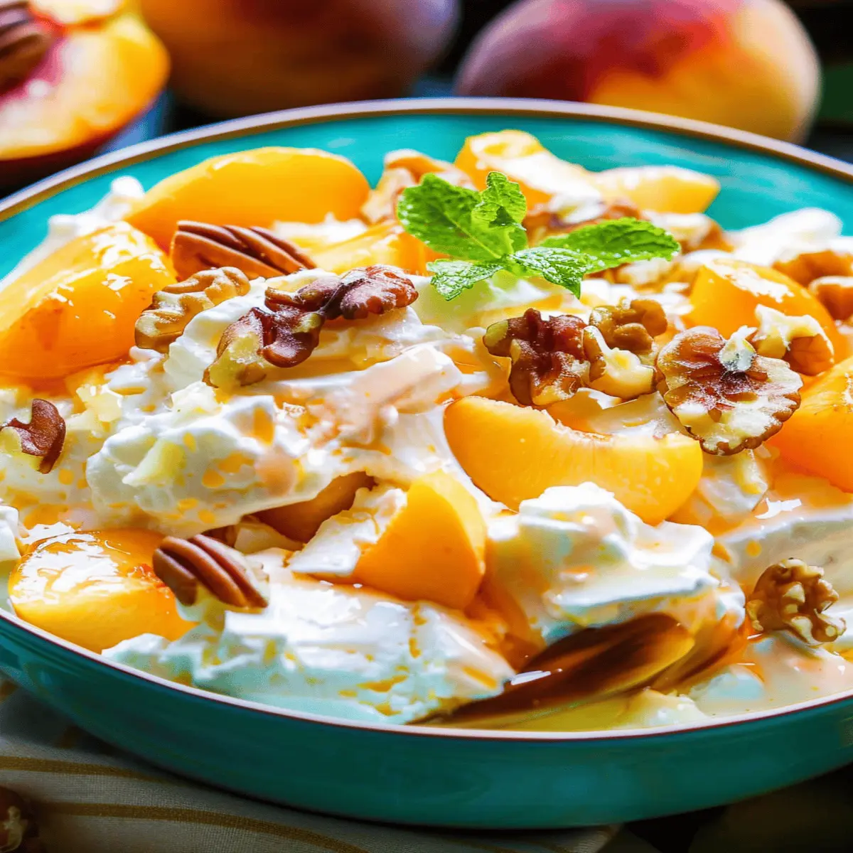 Millionaire Peach Salad: Indulge in Juicy Summer Bliss
