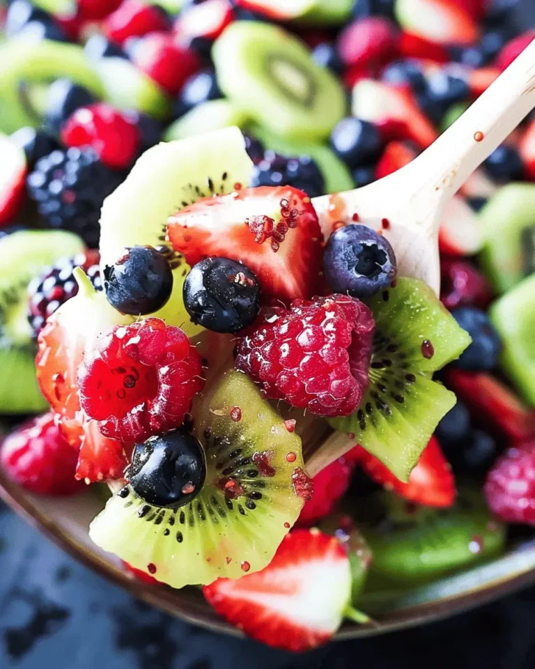 Raspberry Kiwi Salad