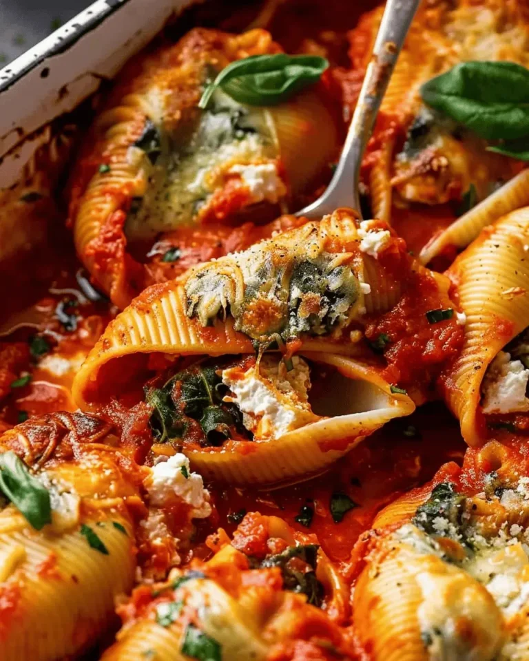Spinach and Ricotta Stuffed Shells