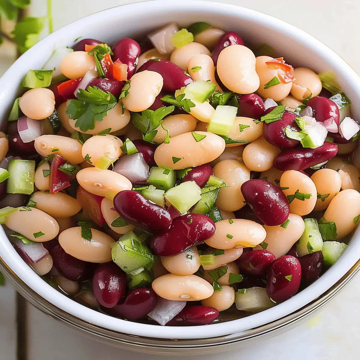 Three Bean Salad Bliss: Refreshing & Easy Summer Dish