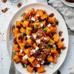 Roasted Butternut Squash with Cranberries and Pecans
