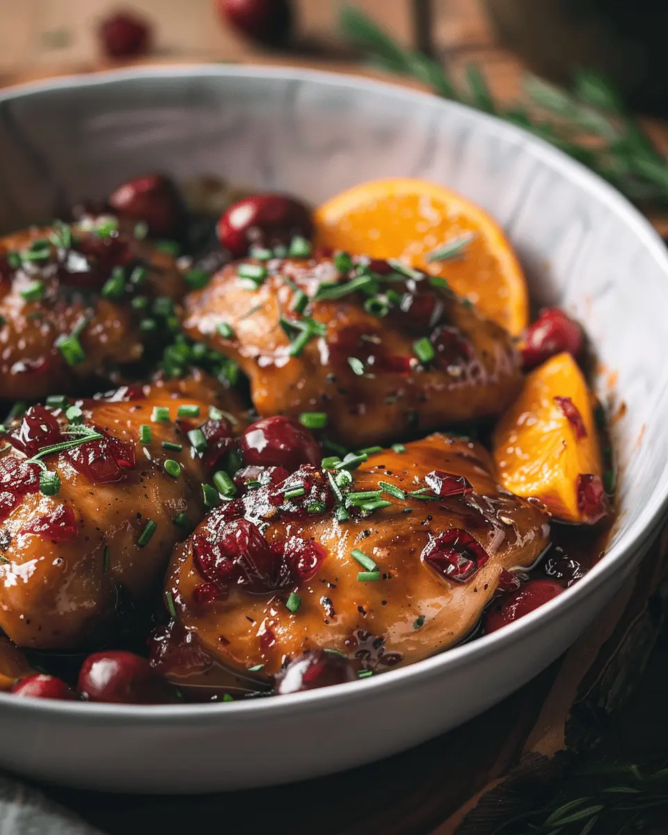 Cranberry Orange Chicken: Easy Recipe for Juicy Flavor Bursts