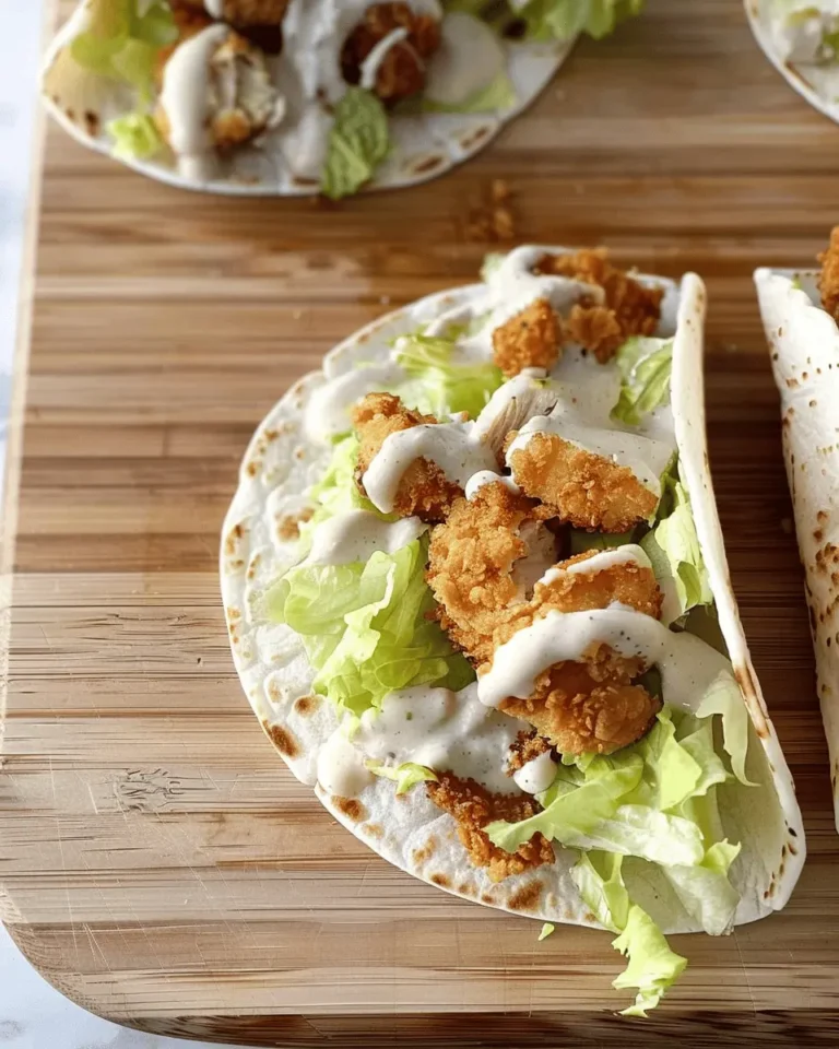 crispy chicken ranch snack wrap