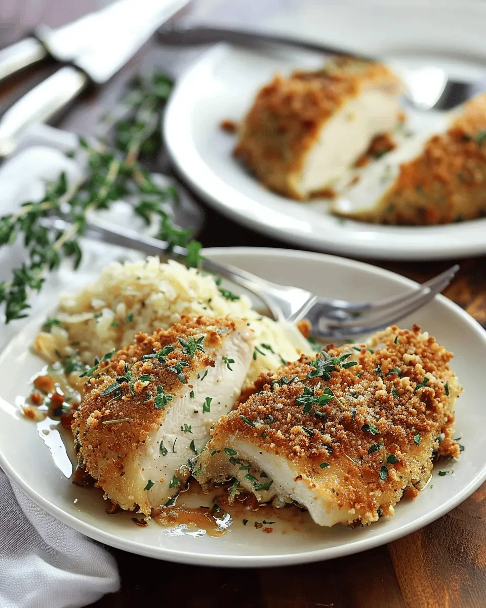 Erb-Crusted Baked Parmesan Chicken: Easy & Delicious Dinner Idea