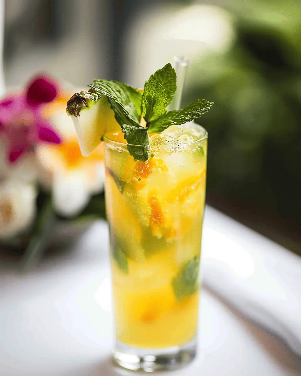 Tropical Iced Green Tea: Refreshing Twist to Beat the Heat