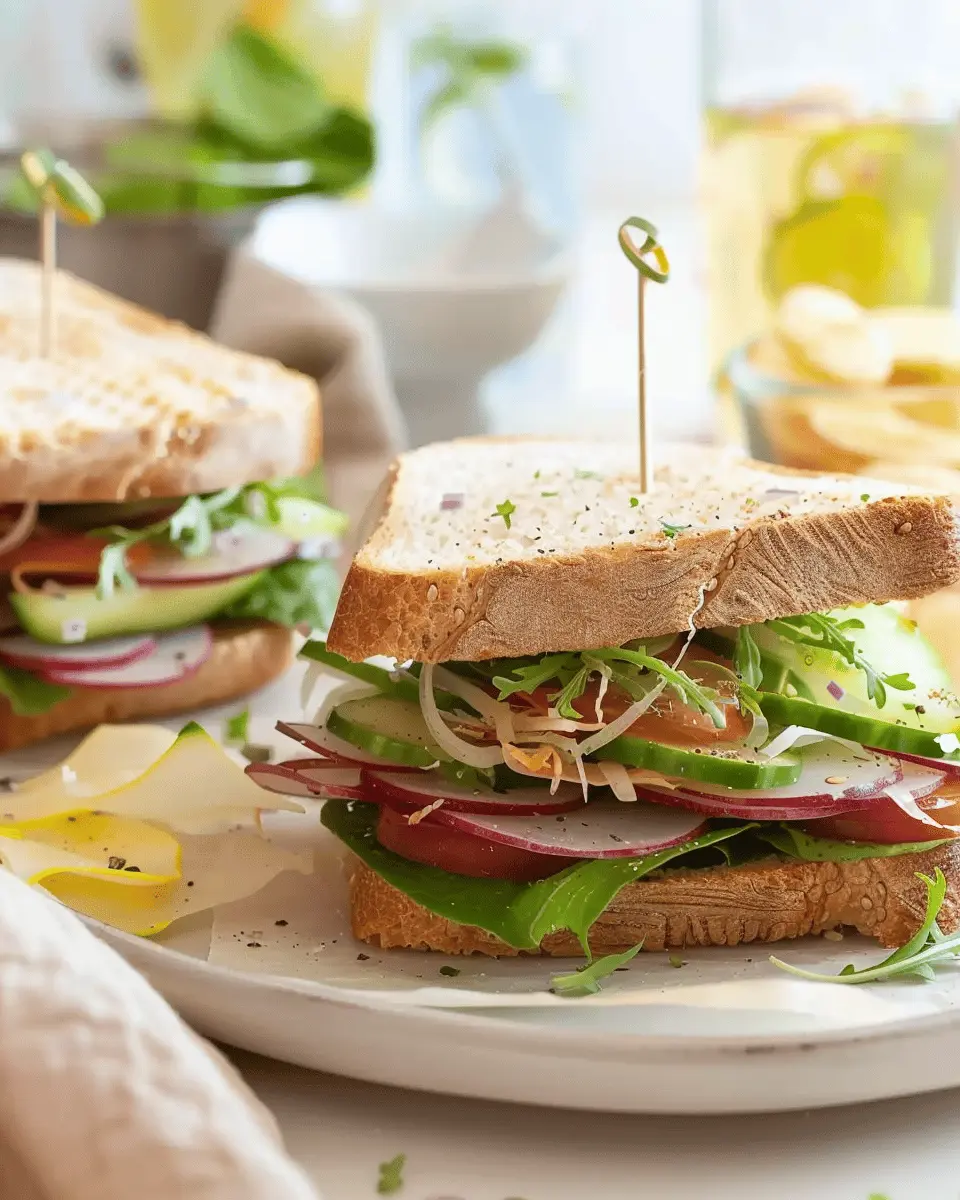 Fresh Veggie Sandwich Delight: Easy Recipe for a Healthier Twist