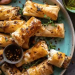 Oven Fried Feta Rolls