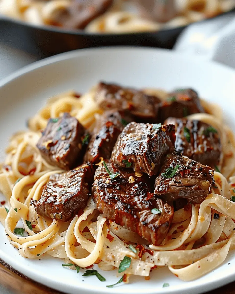 Sweet and Spicy Garlic Steak Pasta: A Flavorful Dinner Delight