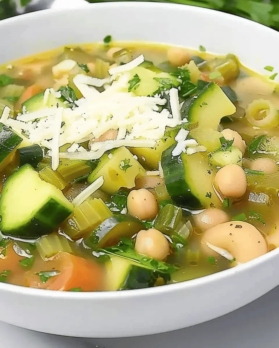 Green Minestrone: A Healthy Twist with Turkey Bacon and Chicken Ham