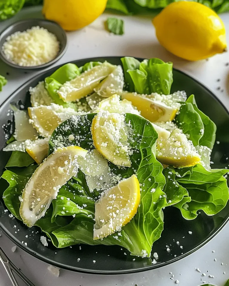 lemon Parmesan Lettuce Salad