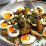 Crispy Potatoes with Jammy Eggs