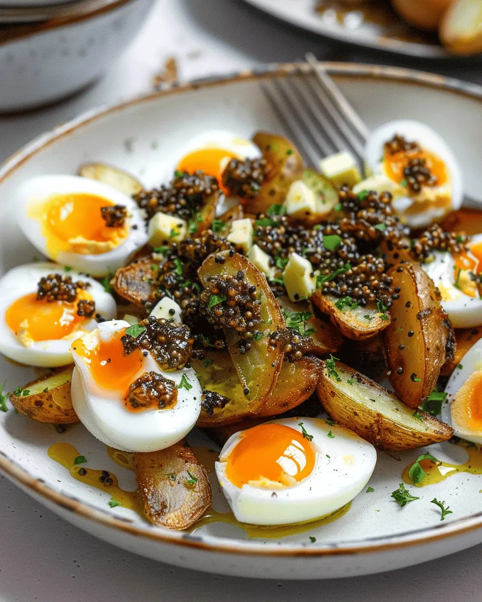 Crispy Potatoes with Jammy Eggs: An Easy Indulgence to Love