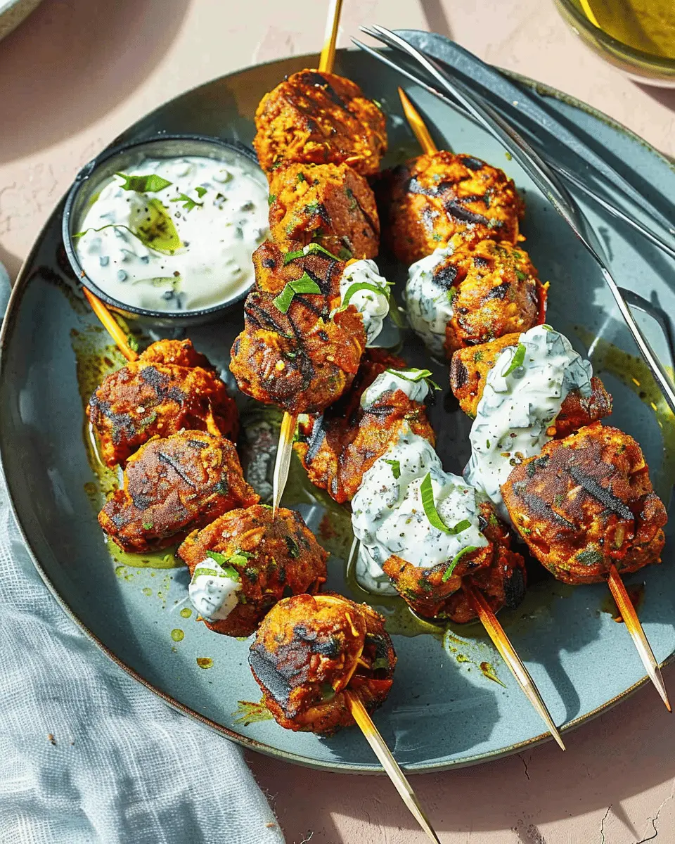 Chicken Kofta Garlic Yogurt Sauce: Easy Homemade Delight for All