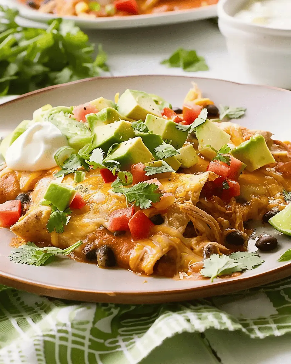 Hearty Crockpot Chicken Enchilada Casserole: Easy Comfort Food Delight
