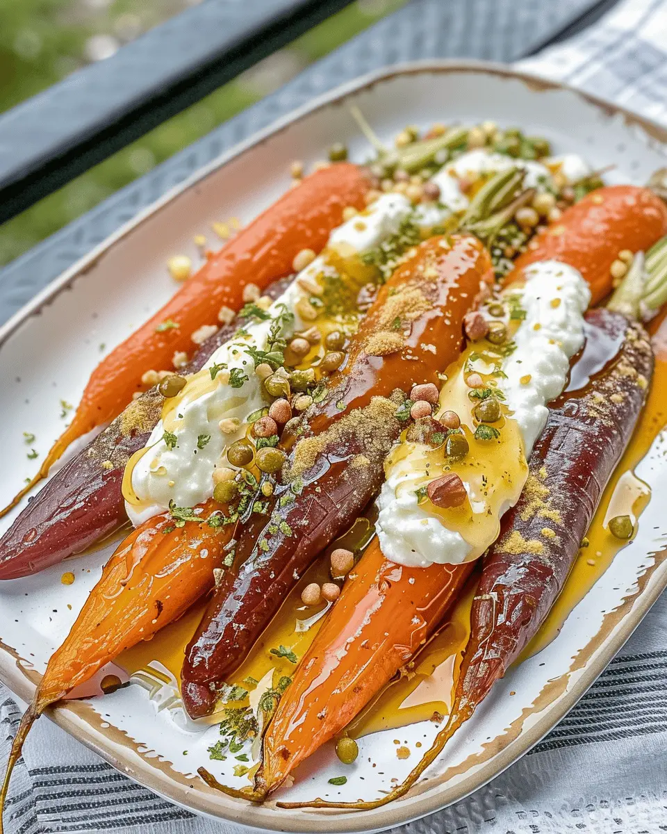 Roasted Carrots with Whipped Ricotta and Hot Honey Bliss