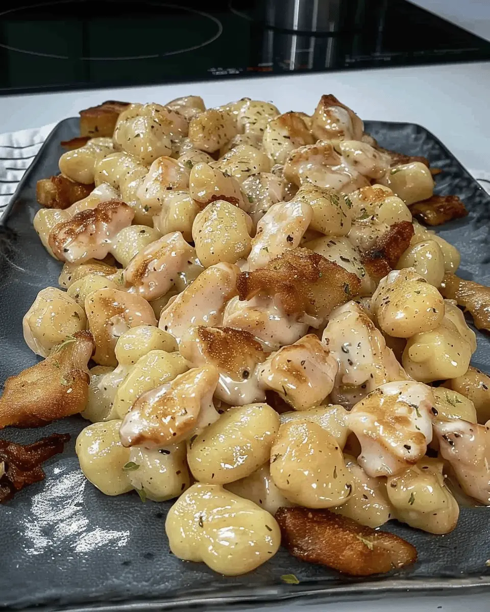 Garlic Chicken Gnocchi: Easy, Creamy Delight for Food Lovers