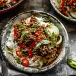 Thai Basil Beef Rolls