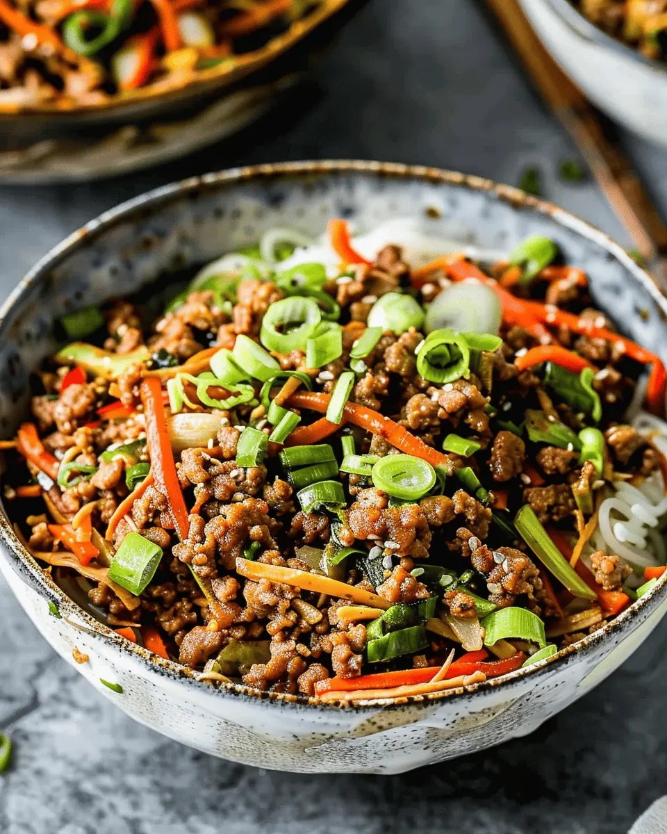 Ground Turkey Egg Roll Bowl: A Healthy and Easy Delight