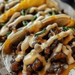 Garlic Butter Honey BBQ Beef Tacos
