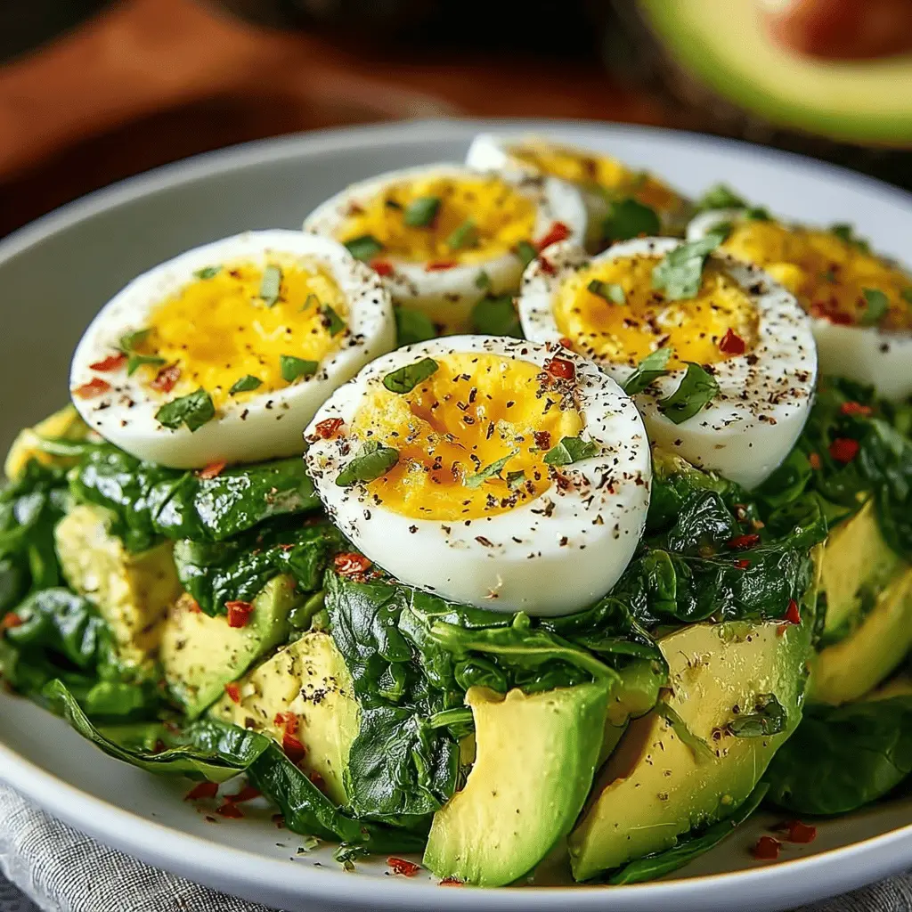 Avocado and Spinach Egg Salad: A Healthy Twist with Turkey Bacon