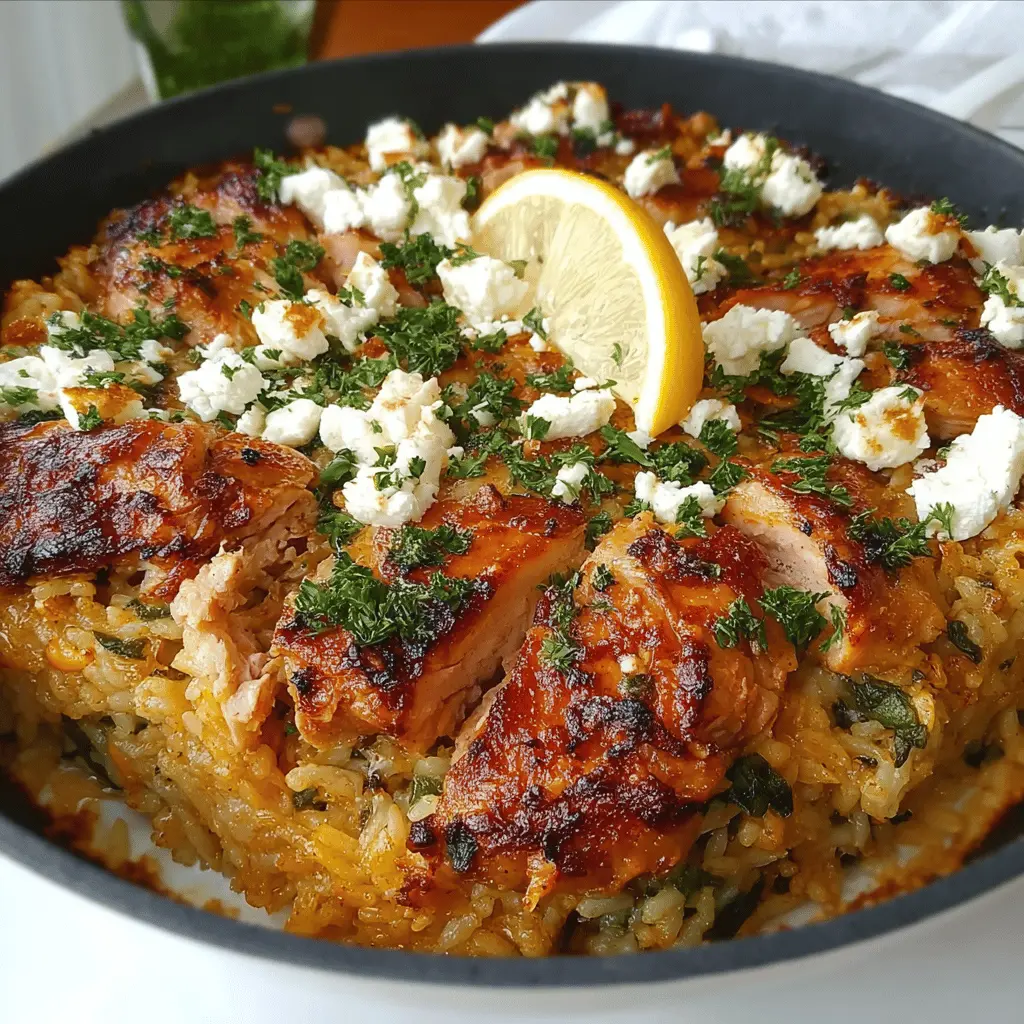 Chicken Rice Feta Casserole: An Easy, Comforting Family Dish