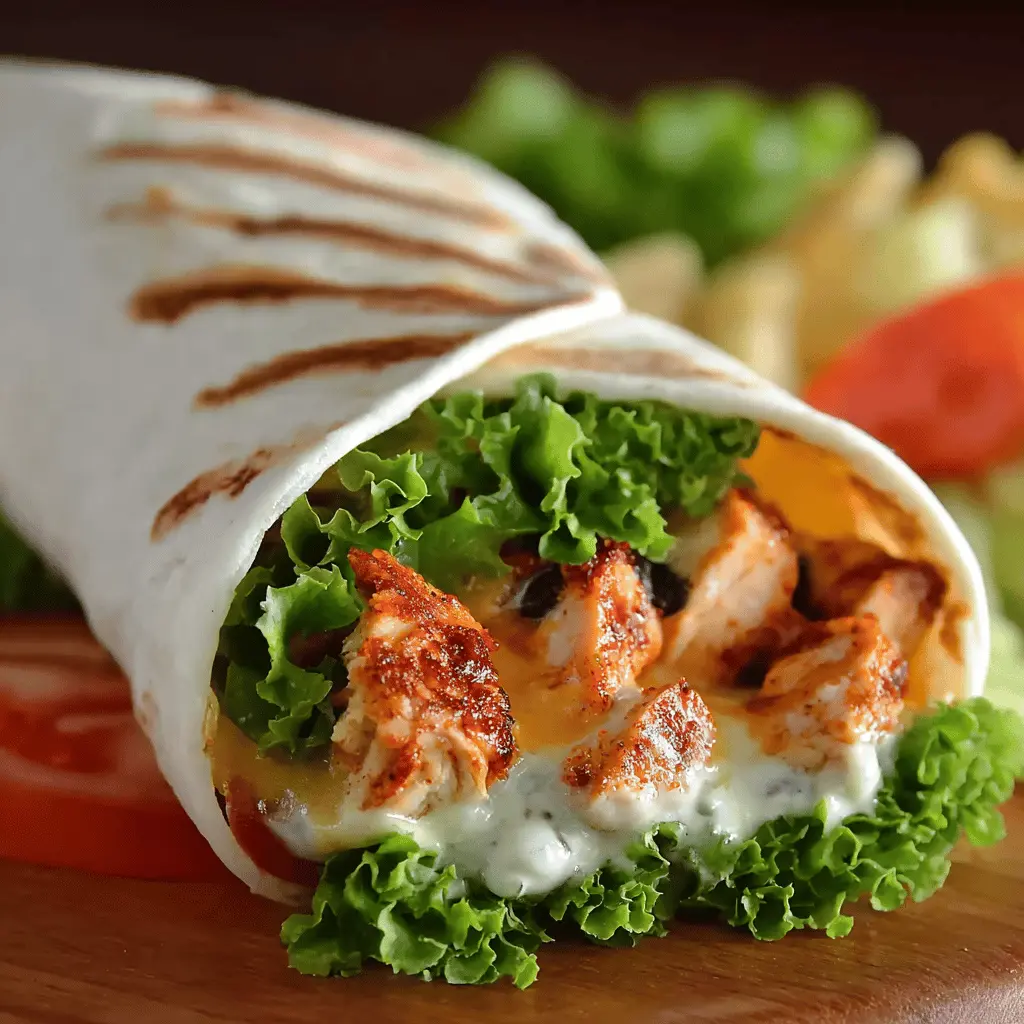 Grilled Spicy Chicken Tortilla Wrap: Easy Recipe for Flavor Lovers