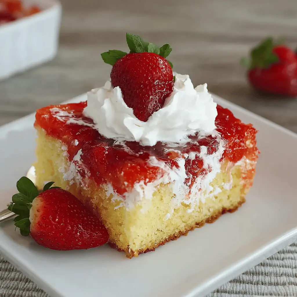 Strawberry Jello Poke Cake: The Best Easy Summer Dessert
