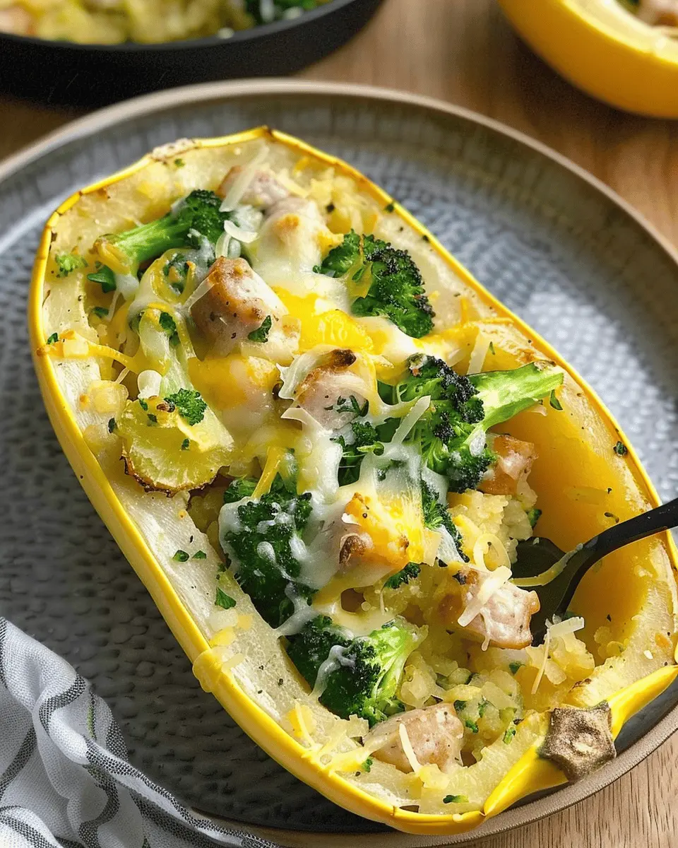 Stuffed Spaghetti Squash: Indulgent Cheesy Goodness with Sausage
