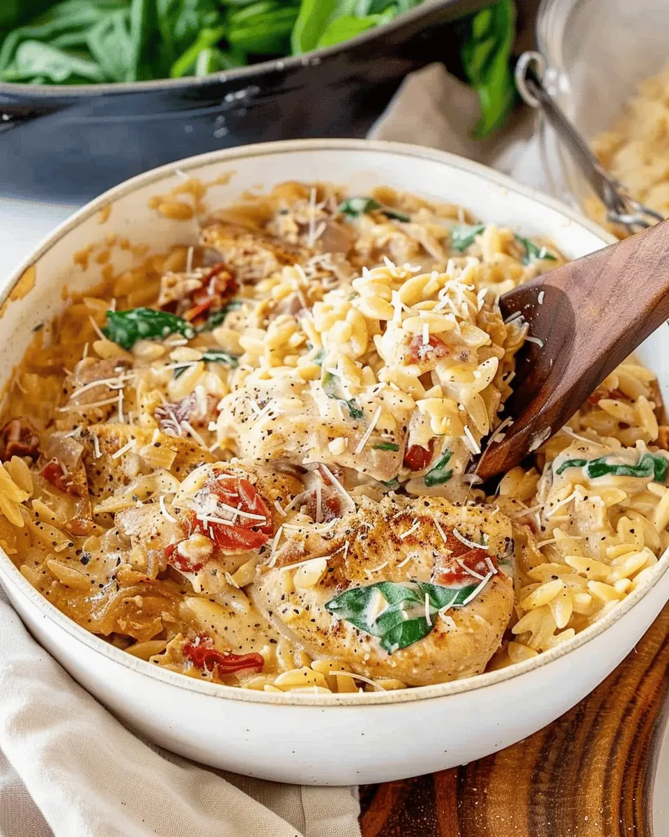Slow Cooker Creamy Tuscan Chicken Orzo: The Best Homemade Comfort Food
