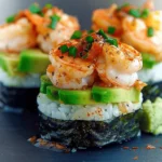 Spicy Shrimp Sushi Stacks