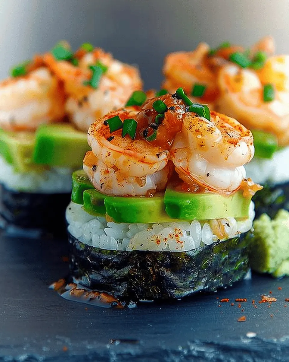Spicy Shrimp Sushi Stacks: Easy Gourmet Delight at Home